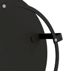 Modern Wood Round Coffee Table with Metal Legs – product view