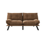 Upholstered 2-Seat Sofa Bed with Adjustable Backrest and Armrests, 177.8 cm Long – product view