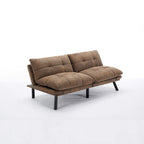 Upholstered 2-Seat Sofa Bed with Adjustable Backrest and Armrests, 177.8 cm Long – product view