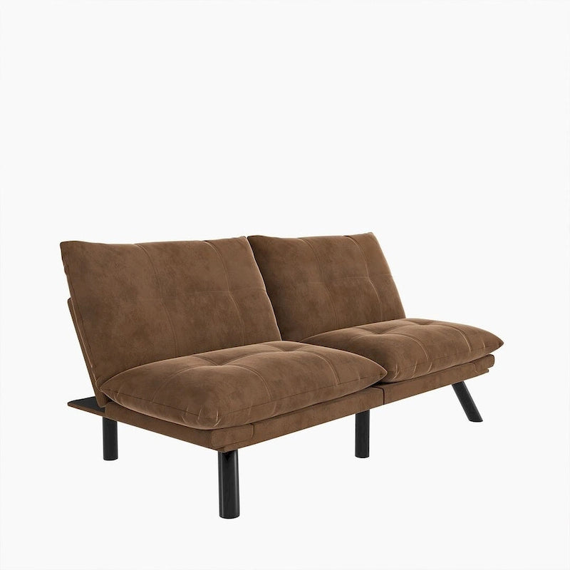 Upholstered 2-Seat Sofa Bed with Adjustable Backrest and Armrests, 177.8 cm Long – product view