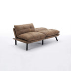 Upholstered 2-Seat Sofa Bed with Adjustable Backrest and Armrests, 177.8 cm Long – product view