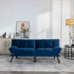Upholstered 2-Seat Sofa Bed with Adjustable Backrest and Armrests, 177.8 cm Long – product view