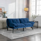Upholstered 2-Seat Sofa Bed with Adjustable Backrest and Armrests, 177.8 cm Long – product view
