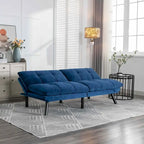 Upholstered 2-Seat Sofa Bed with Adjustable Backrest and Armrests, 177.8 cm Long – product view