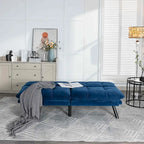Upholstered 2-Seat Sofa Bed with Adjustable Backrest and Armrests, 177.8 cm Long – product view