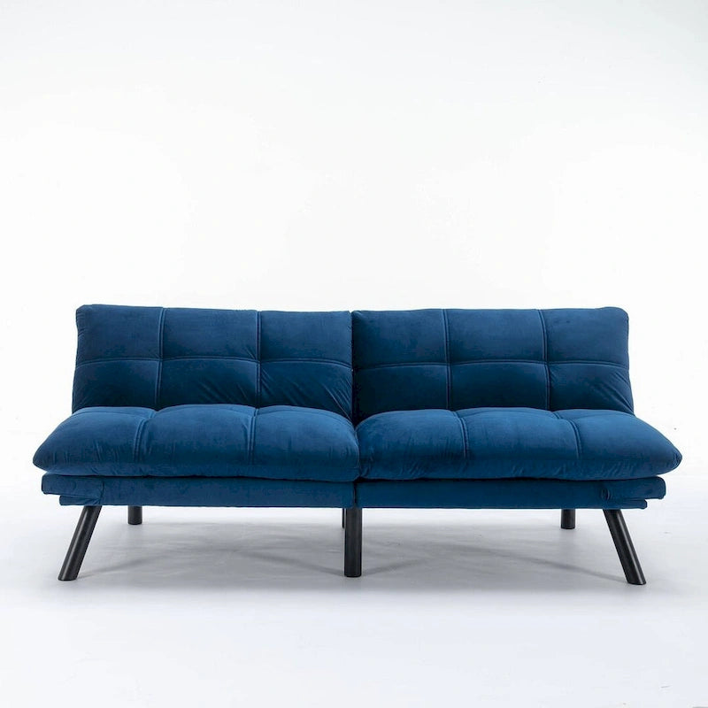 Upholstered 2-Seat Sofa Bed with Adjustable Backrest and Armrests, 177.8 cm Long – product view