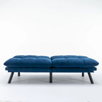 Upholstered 2-Seat Sofa Bed with Adjustable Backrest and Armrests, 177.8 cm Long – product view