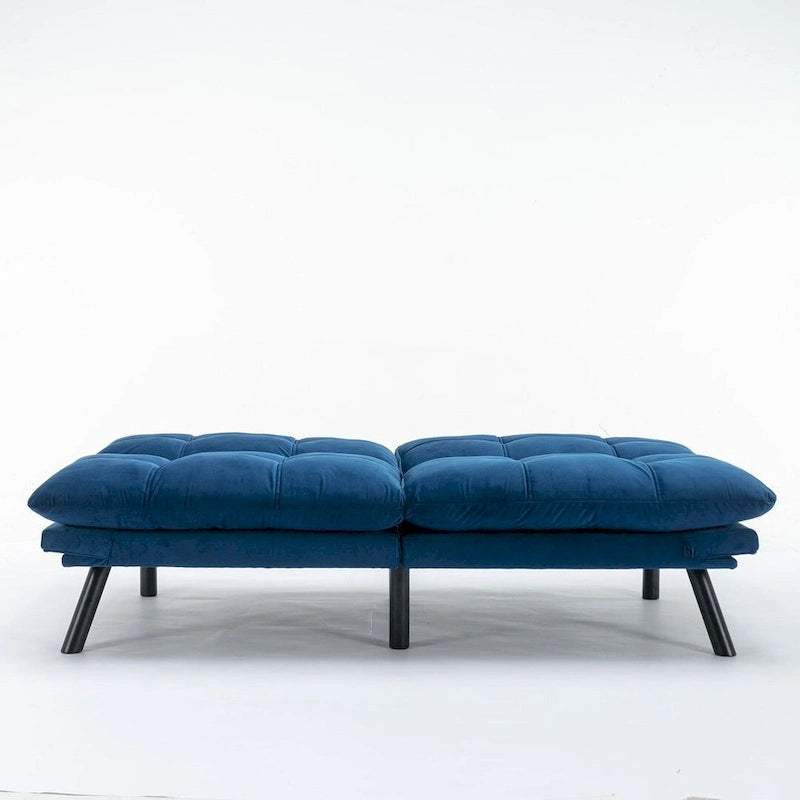 Upholstered 2-Seat Sofa Bed with Adjustable Backrest and Armrests, 177.8 cm Long – product view
