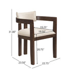 Modern Upholstered Dining Armchair – product view