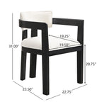 Modern Upholstered Dining Armchair – product view