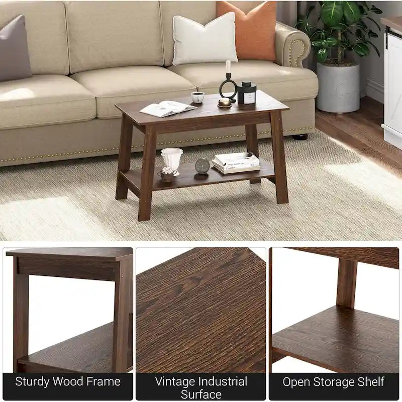 Rustic Small Coffee Table – product view