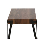 Industrial Wood and Metal Coffee Table, 110.2 cm W × 62.2 cm D × 43.2 cm H – product view