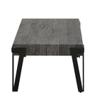 Industrial Wood and Metal Coffee Table, 110.2 cm W × 62.2 cm D × 43.2 cm H – product view