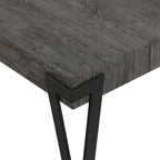 Industrial Wood and Metal Coffee Table, 110.2 cm W × 62.2 cm D × 43.2 cm H – product view