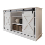 Vintage-Style Sideboard with X-Shaped Sliding Doors – product view