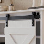 Vintage-Style Sideboard with X-Shaped Sliding Doors – product view