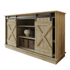 Vintage-Style Sideboard with X-Shaped Sliding Doors – product view