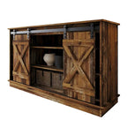 Vintage-Style Sideboard with X-Shaped Sliding Doors – product view