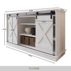 Vintage-Style Sideboard with X-Shaped Sliding Doors – product view