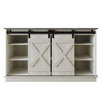 Vintage-Style Sideboard with X-Shaped Sliding Doors – product view