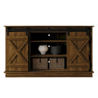 Vintage-Style Sideboard with X-Shaped Sliding Doors – product view