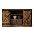 Vintage-Style Sideboard with X-Shaped Sliding Doors – product view