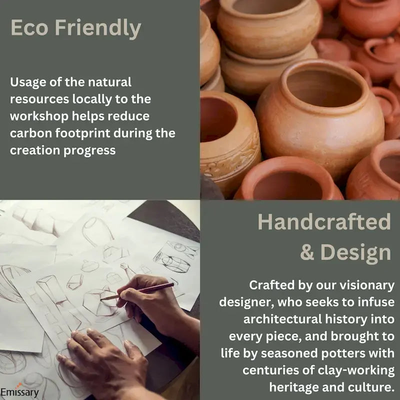Red Glazed Ceramic Garden Stool – product view