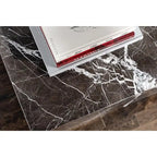 Genuine Marble Block Coffee Table - Black Marble – product view