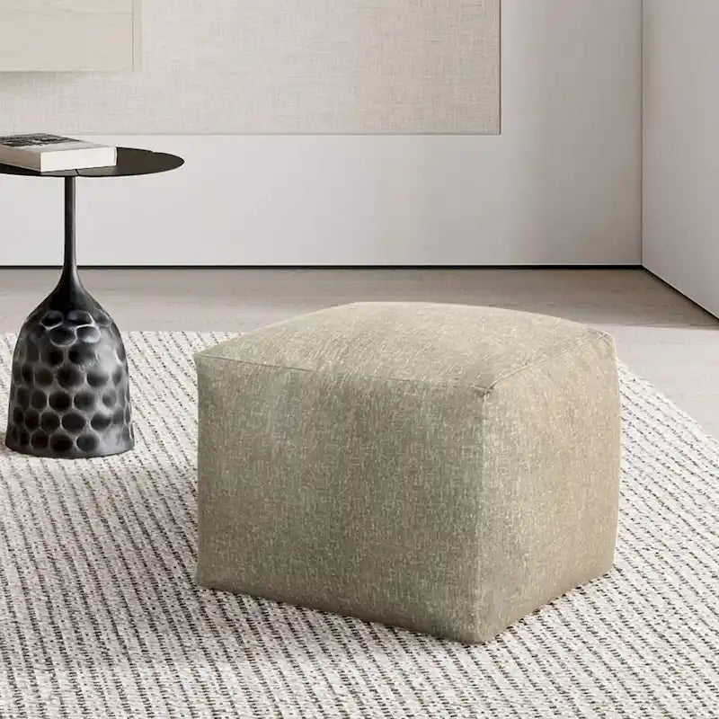 Glam 61 cm Velvet Upholstered Pouf – product view