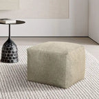 Glam 61 cm Velvet Upholstered Pouf – product view