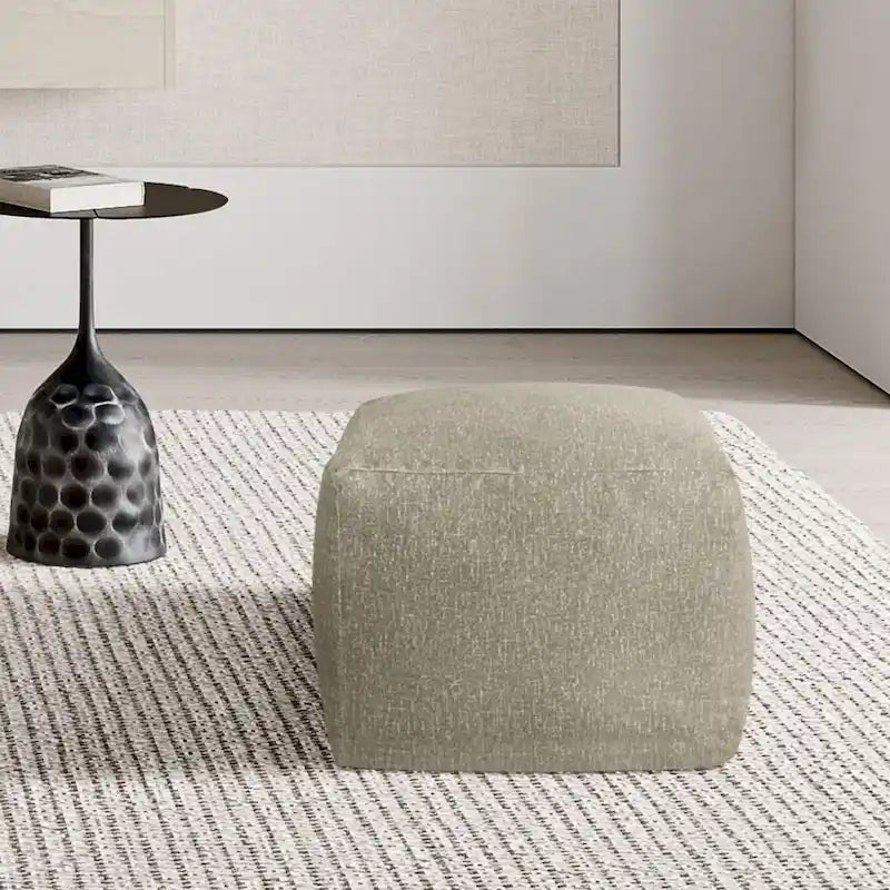 Glam 61 cm Velvet Upholstered Pouf – product view