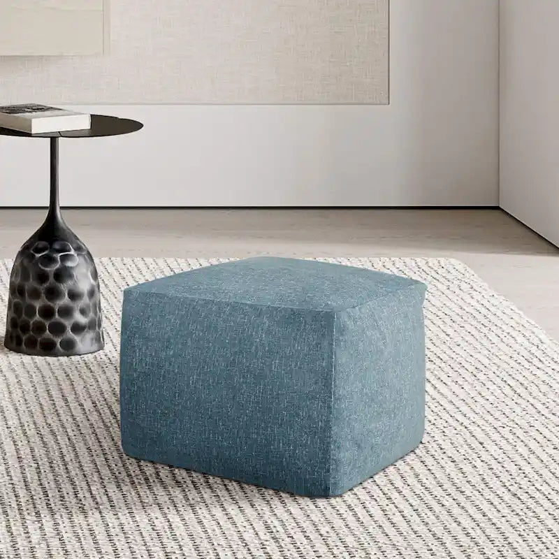 Glam 61 cm Velvet Upholstered Pouf – product view