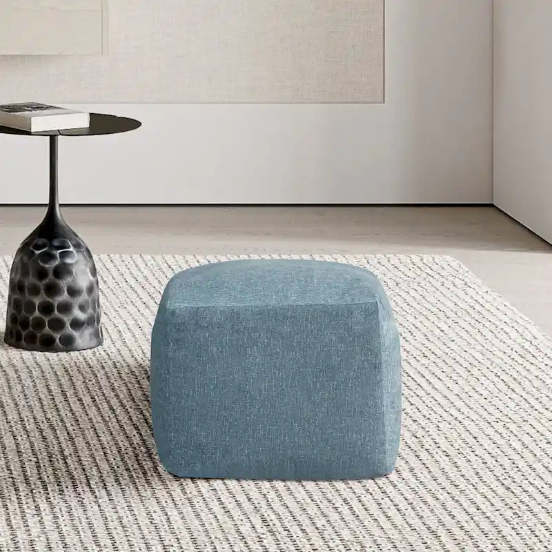 Glam 61 cm Velvet Upholstered Pouf – product view