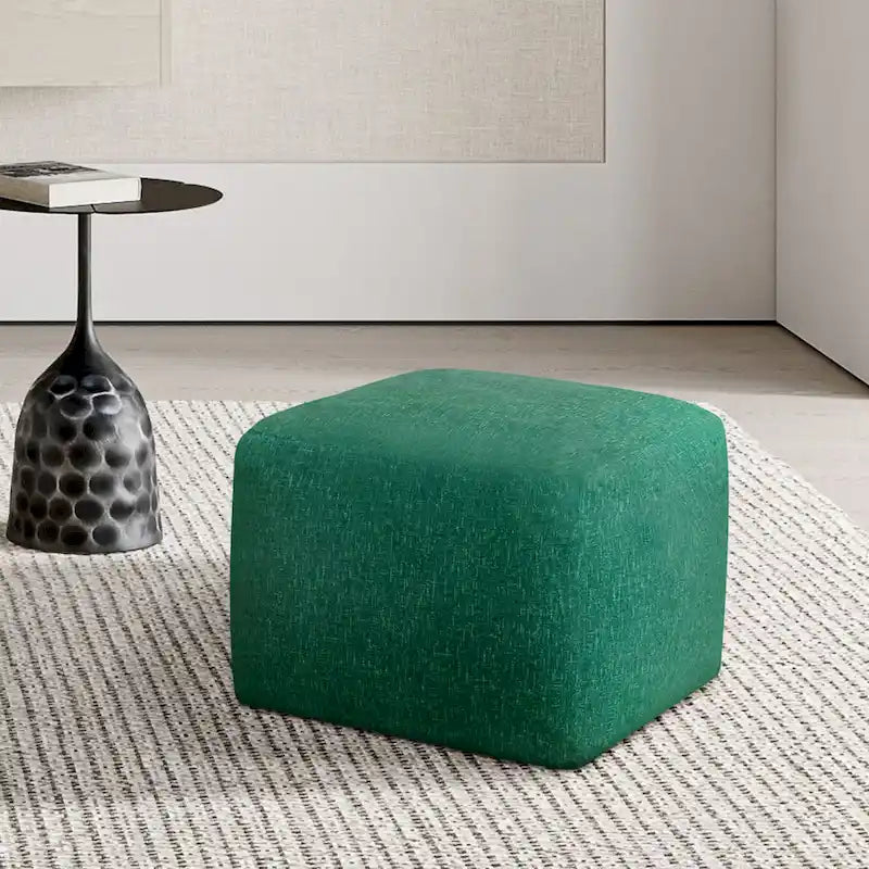 Glam 61 cm Velvet Upholstered Pouf – product view