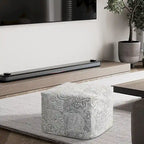Glam 61 cm Velvet Upholstered Pouf – product view