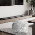 Glam 61 cm Velvet Upholstered Pouf – product view