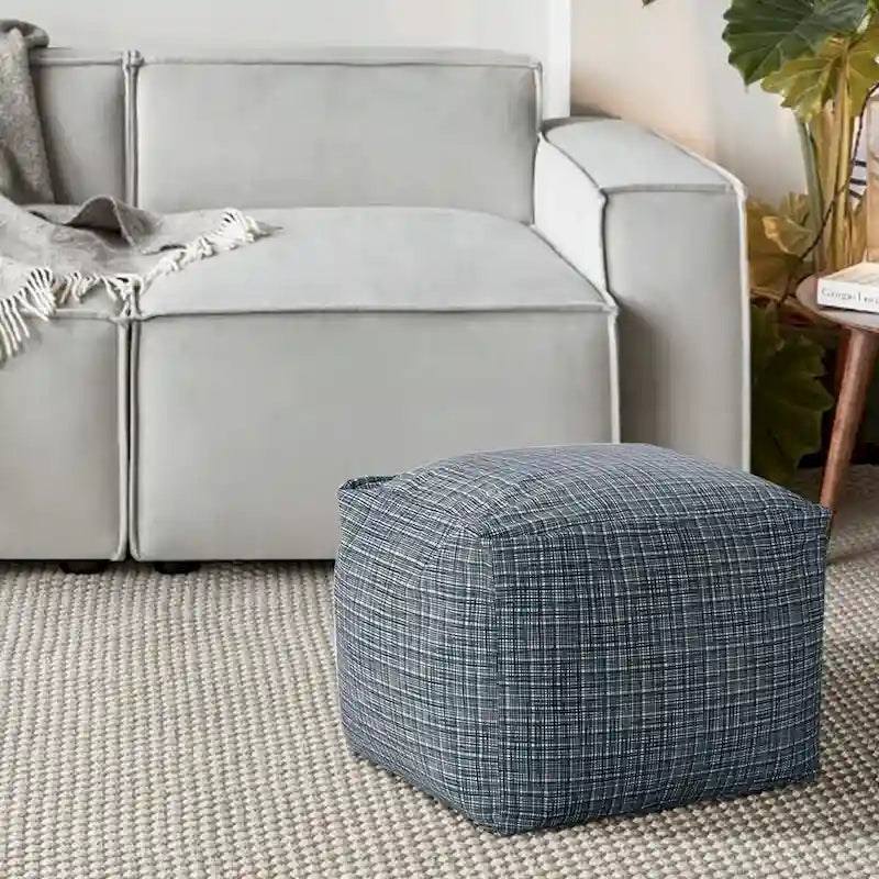 Glam 61 cm Velvet Upholstered Pouf – product view