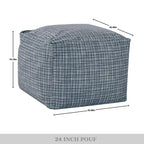 Glam 61 cm Velvet Upholstered Pouf – product view