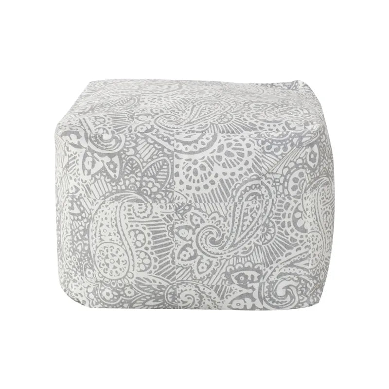Glam 61 cm Velvet Upholstered Pouf – product view