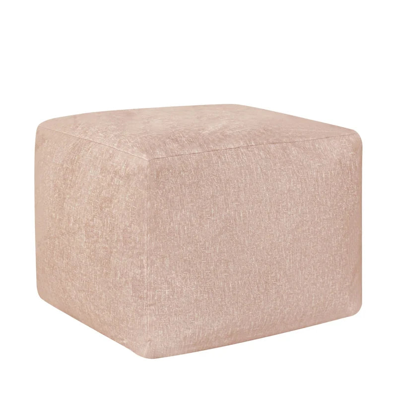 Glam 61 cm Velvet Upholstered Pouf – product view
