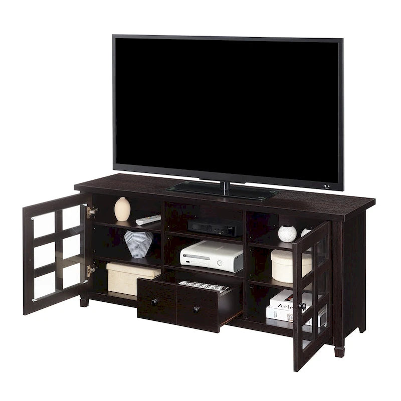 TV Stand with 1 Drawer, Cabinets and Shelves for TVs up to 165.1 cm – product view