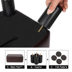 Small Rectangular PU Leather Ottoman Footrest – product view