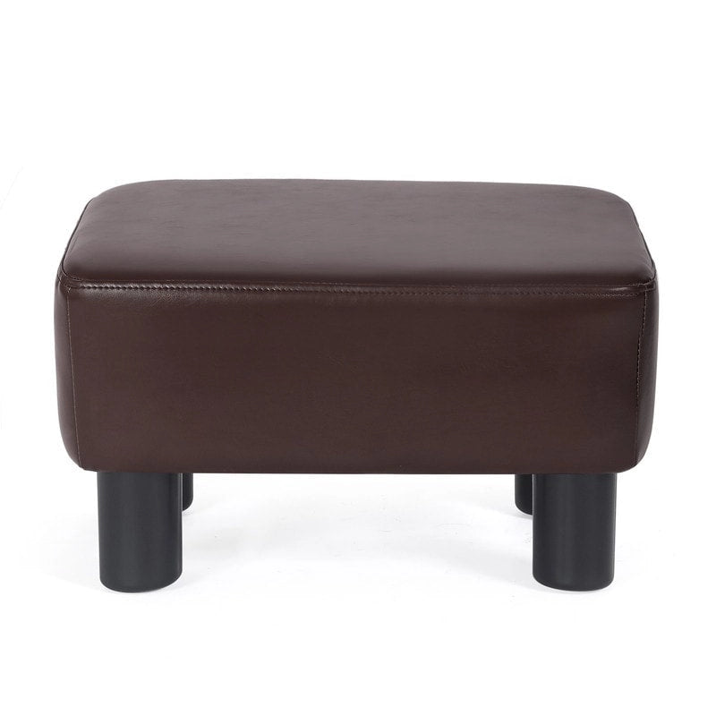 Small Rectangular PU Leather Ottoman Footrest – product view