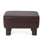 Small Rectangular PU Leather Ottoman Footrest – product view