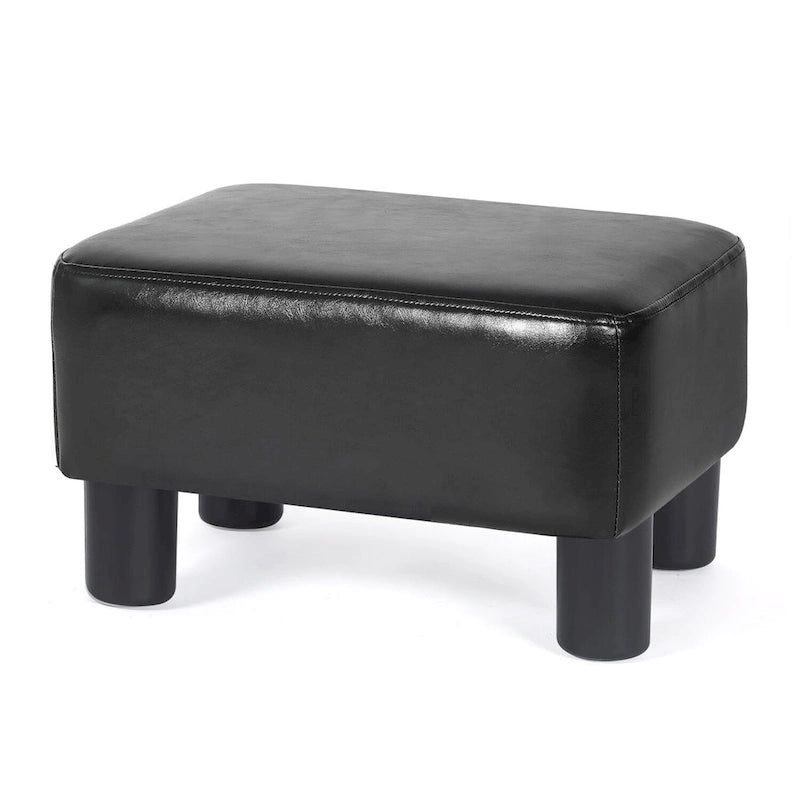 Small Rectangular PU Leather Ottoman Footrest – product view