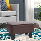 Small Rectangular PU Leather Ottoman Footrest – product view