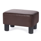 Small Rectangular PU Leather Ottoman Footrest – product view
