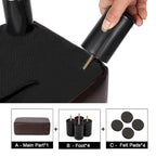 Small Rectangular PU Leather Ottoman Footrest – product view