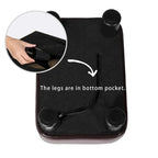 Small Rectangular PU Leather Ottoman Footrest – product view