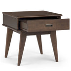 Solid Hardwood Rectangular End Table, 55.9 × 50.8 × 55.9 cm – product view